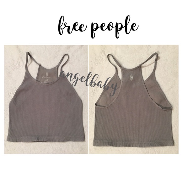Free People Happiness Runs Crop in Grey! - Picture 3 of 12